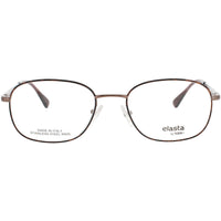 Elasta Men's Eyeglasses - Square Shape Havana/Copper Metal Full Rim Frame | E 7057 R69 ,