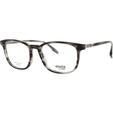 Elasta Men's Eyeglasses - Square Striped Grey Acetate Full Rim Frame | E 8002 PZH ,