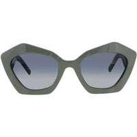 Karl Lagerfeld Women's Sunglasses - Cat Eye Shape Sage Plastic Frame | KL6199S 316 ,