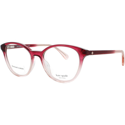 Kate Spade Women's Eyeglasses - Cat Eye Red/Pink Acetate Full Rim Frame | AGGIE 92Y ,