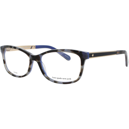 Kate Spade Women's Eyeglasses - Cat Eye Shape Blue Havana Acetate Frame | ANGELISA S5A ,
