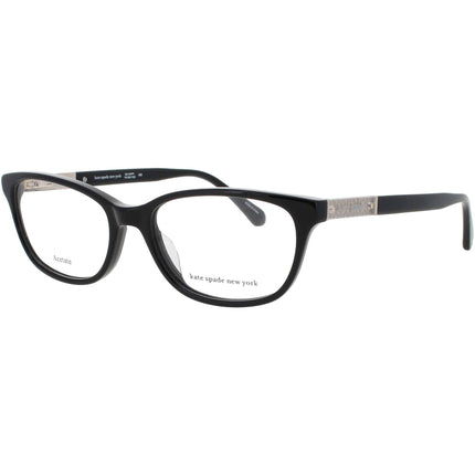 Kate Spade Women's Eyeglasses - Cat Eye Shape Black Acetate Full Rim Frame | HAZEN 807 ,