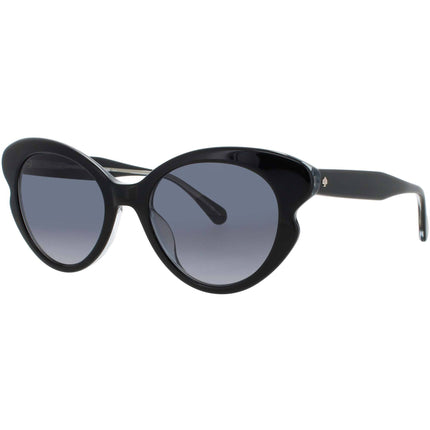 Kate Spade Women's Sunglasses - Cat Eye Shape Black Acetate Frame | ELINA/G/S 807/9O ,