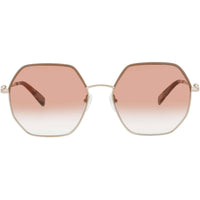 Longchamp Women's Sunglasses - Geometric Shape Gold Metal Full Rim Frame | LO140SL 731 ,