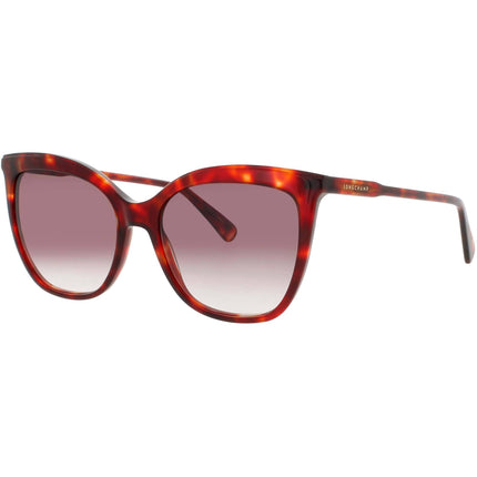 Longchamp Women's Sunglasses - Butterfly Shape Red Havana Acetate Frame | LO729S 640 ,