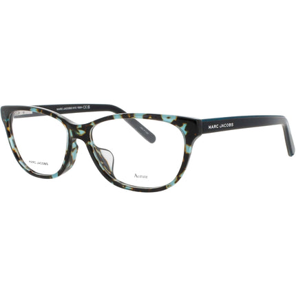 Marc Jacobs Women's Eyeglasses - Cat Eye Teal Havana Acetate Frame | MARC 462/F CVT ,