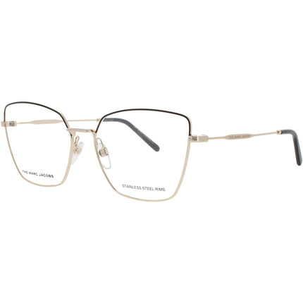 Marc Jacobs Women's Eyeglasses - Cat Eye Shape Gold/Black Metal Frame | MARC 561 RHL ,