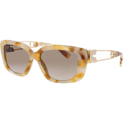 Moschino Women's Sunglasses - Havana/White Acetate Full Rim Frame | MOS168/S C9K/HA ,