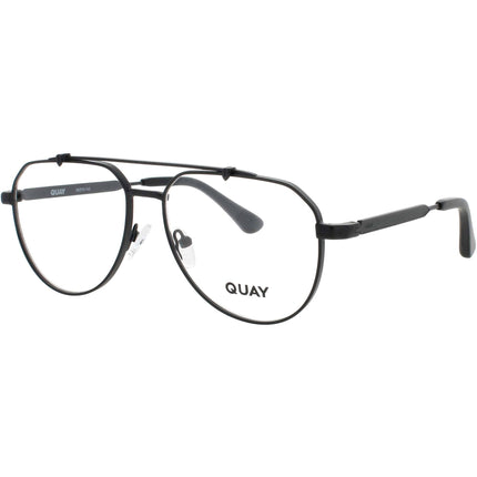Quay Men's Eyeglasses - Aviator Shape Matte Black Metal Frame | ALL CAPS 2530 MTBLK/RX ,