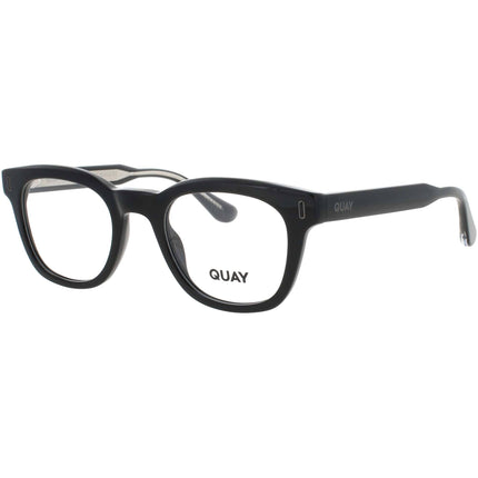 Quay Men's Eyeglasses - Square Black Acetate Full Rim Frame | YOUR HONOR 2524 BLK/RX ,
