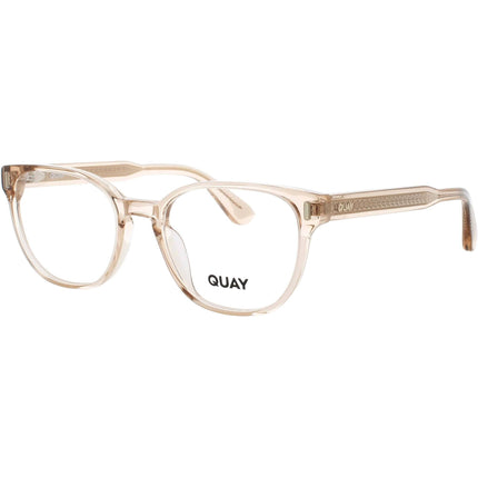 Quay Unisex Eyeglasses - Crystal Nude/Gold Full Rim Frame | DOUBLE CLICK 2599 OAT/RX ,
