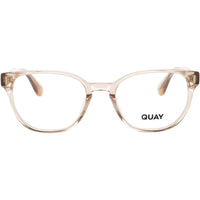 Quay Unisex Eyeglasses - Crystal Nude/Gold Full Rim Frame | DOUBLE CLICK 2599 OAT/RX ,