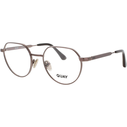 Quay Unisex Eyeglasses - Geometric Shape Dark Bronze Metal Frame | ON MUTE 2522 CH/RX ,