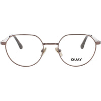Quay Unisex Eyeglasses - Geometric Shape Dark Bronze Metal Frame | ON MUTE 2522 CH/RX ,