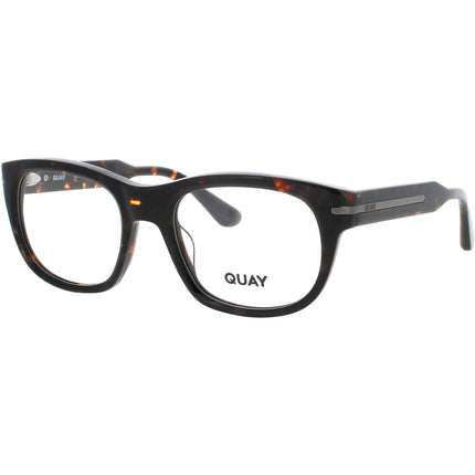 Quay Unisex Eyeglasses - Square Dark Tortoise Full Rim Frame | REAL DEAL 2608 DTRT/RX ,
