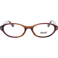 Quay Women's Eyeglasses - Oval Brown Plum Acetate Frame | THOUGHT SO 2600 BPLM/RX ,