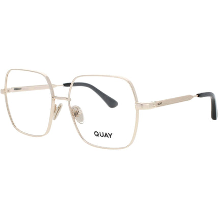 Quay Women's Eyeglasses - Gold/Black Metal/Acetate Frame | LOOK IT UP 2531 GLD/RX ,