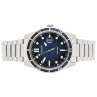 Citizen Men's Watch - Eco-Drive Blue Dial Silver Stainless Steel Bracelet | AW1810-85L ,