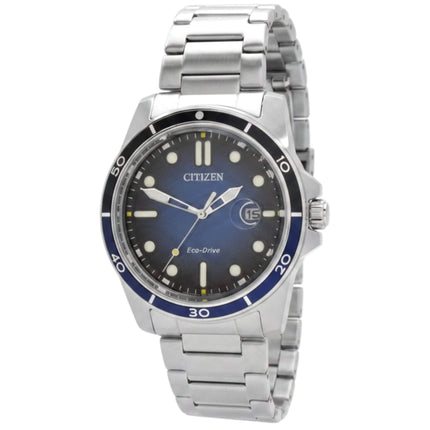Citizen Men's Watch - Eco-Drive Blue Dial Silver Stainless Steel Bracelet | AW1810-85L ,