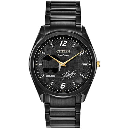 Citizen Men's Watch - Marvel Stan Lee Eco-Drive Black Dial Steel Bracelet | AR3077-56W ,
