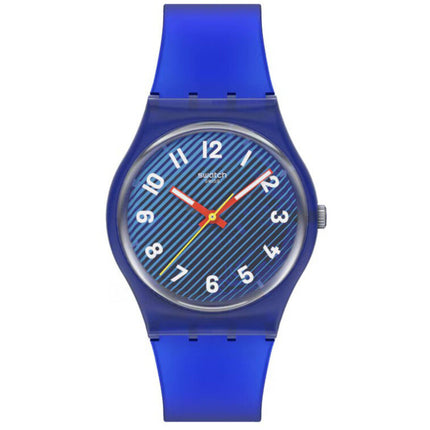 Swatch Unisex Watch - Swatch Essentials Wavelengths of Water Blue Dial | SO28S107 ,