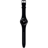 Swatch Unisex Watch - Power Tracking Mono Black Quartz Bio-Sourced Strap | SO29B704 ,