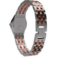 Swatch Women's Watch - Countryside Minimix Silver Dial Two Tone Bracelet | YSS308G ,