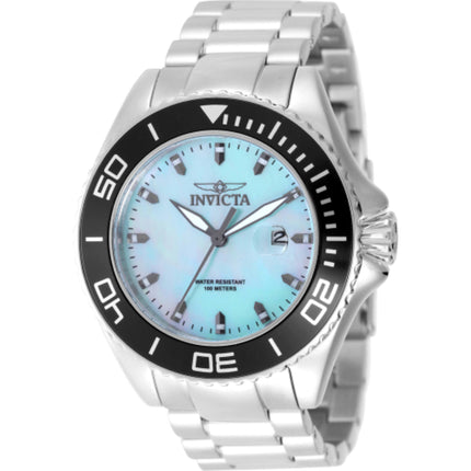Invicta Men's Watch - Pro Diver Quartz Light Blue Dial Steel Bracelet | 49642 ,