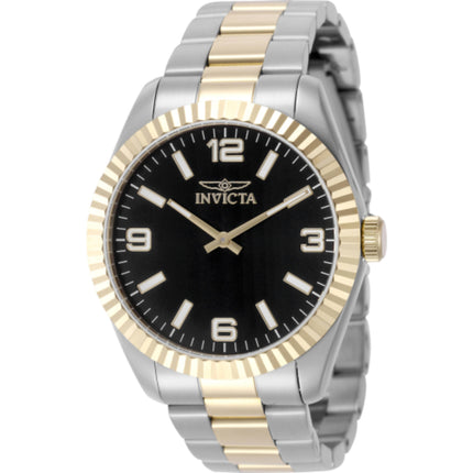 Invicta Men's Watch - Specialty Quartz Black Dial Two Tone Steel Bracelet | 49675 ,