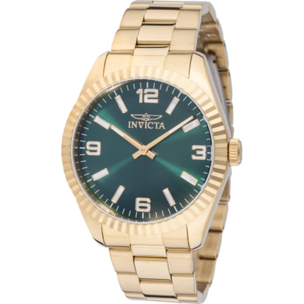 Invicta Men's Watch - Specialty Quartz Green Dial Yellow Gold Bracelet | 49681 ,