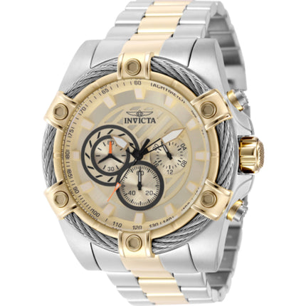Invicta Men's Watch - Bolt Quartz Chronograph Gold Tone Dial Bracelet | 49747 ,