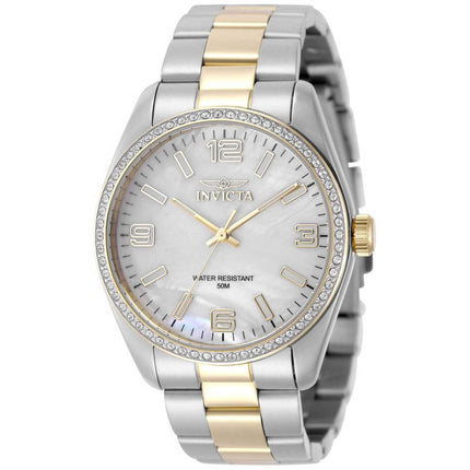 Invicta Women's Watch - Specialty Quartz White Dial Crystal Bezel Bracelet | 50090 ,