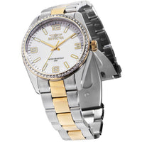 Invicta Women's Watch - Specialty Quartz White Dial Crystal Bezel Bracelet | 50090 ,