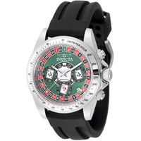 Invicta Men's Watch - Speedway Chronograph Green Dial Black Silicone Strap | 50492 ,
