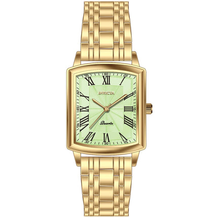 Invicta Women's Watch - Celestial Quartz Gren Dial Yellow Gold Bracelet | 69156 ,