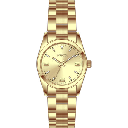 Invicta Women's Watch - Celestial Quartz Gold Dial Stainless Steel Bracelet | 69182 ,
