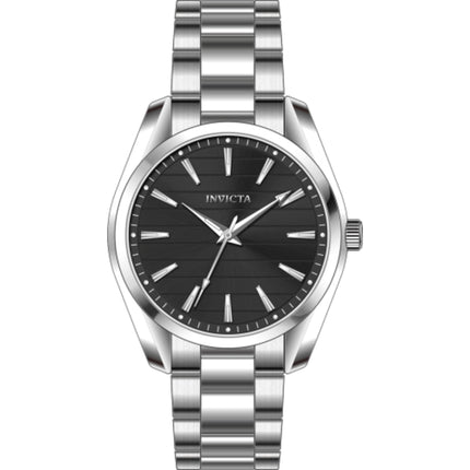 Invicta Men's Watch - Celestial Quartz Black Dial Silver Tone Steel Bracelet | 69198 ,