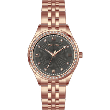 Invicta Women's Watch - Specialty Quartz Charcoal Dial Rose Gold Bracelet | 69222 ,