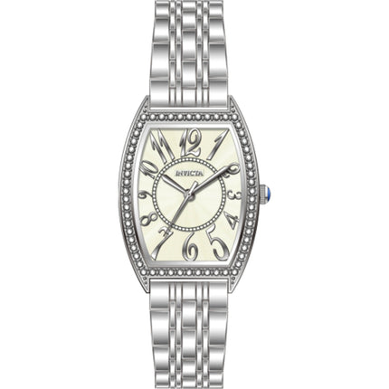 Invicta Women's Watch - Wildflower Quartz Beige Dial Silver Steel Bracelet | 69272 ,