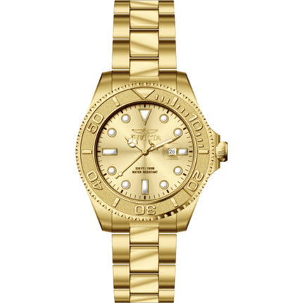Invicta Men's Watch - Pro Diver Quartz Yellow Gold Stainless Steel Bracelet | 69521 ,