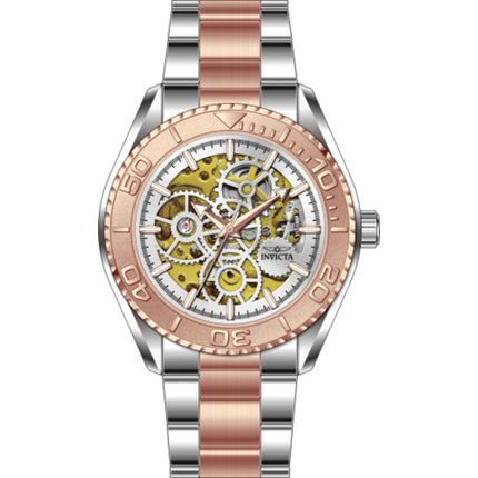 Invicta Men's Watch - Objet D Art Automatic Silver and Gold Dial Bracelet | 69763 ,