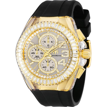 Technomarine Men's Watch - Cruise Glitz Chronograph White Mop Dial Strap | TM-121028 ,