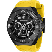 Technomarine Men's Watch - Manta Ocean Chrono Black Dial Yellow Strap | TM-220001 ,