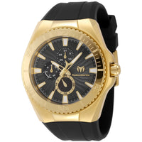 Technomarine Men's Watch - Cruise California Black Dial Silicone Strap | TM-124019 ,