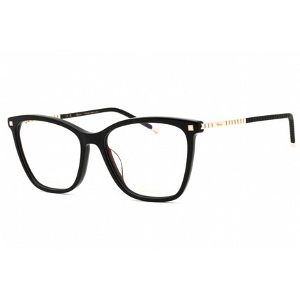 Chopard Women's Eyeglasses - Super Black/Gold Acetate Full Rim Frame | VCH349M 0BLK ,