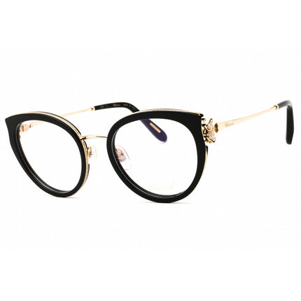 Chopard Women's Eyeglasses - Shiny Black/Gold Metal Full Rim Frame | VCH367S 0700 ,