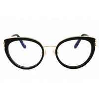 Chopard Women's Eyeglasses - Shiny Black/Gold Metal Full Rim Frame | VCH367S 0700 ,