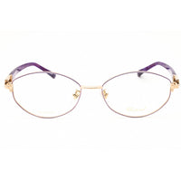 Chopard Women's Eyeglasses - Purple/Gold Metal Oval Full Rim Frame | VCHD06J 0300 ,