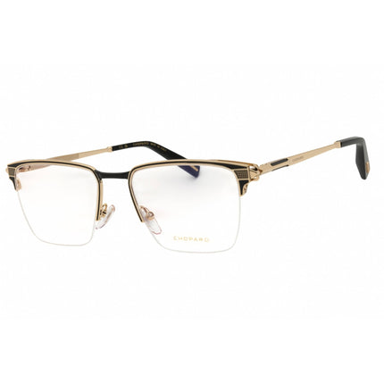 Chopard Men's Eyeglasses - Shiny Rose Gold/Blue Metal Half Rim Frame | VCHL20 0301 ,