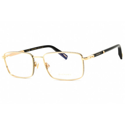 Chopard Men's Eyeglasses - Shiny Black/Gold Rectangular Full Rim Frame | VCHL48 0SA1 ,